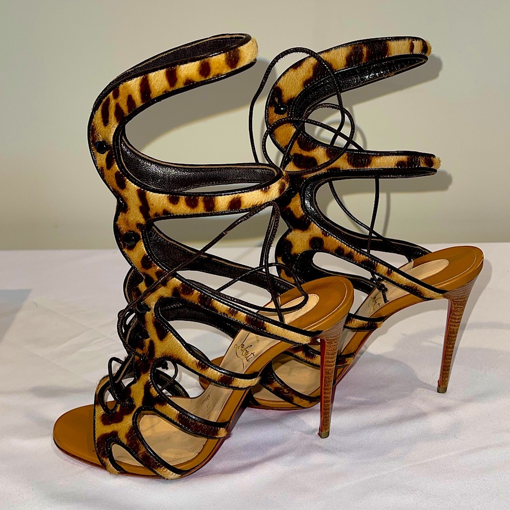 Christian Louboutin Amazoulo Pony Lux in Leopard